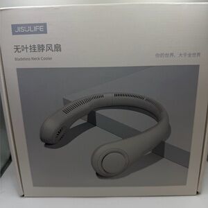 JISULIFE Bladeless Neck Cooler. Black. Brand new. Never used